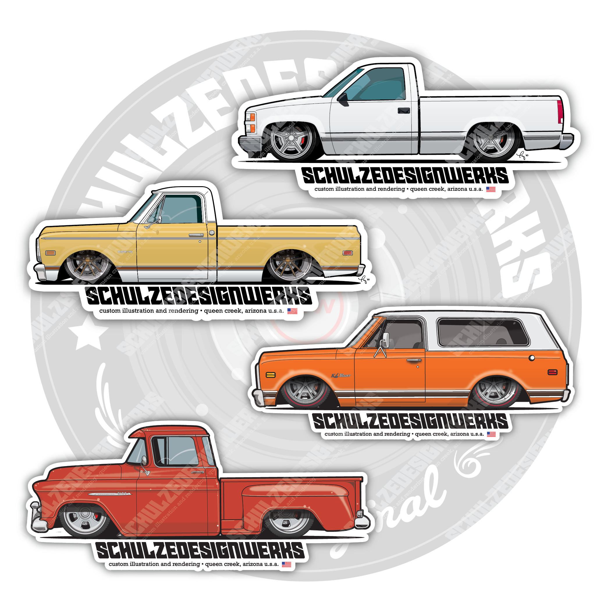 Truck Sticker Pack 1